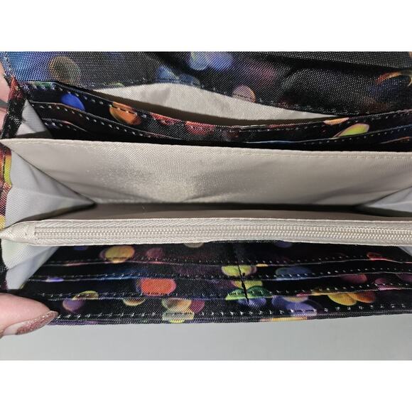 Kipling Wallet Crossbody Multicolor Bubble Pattern 7.5x4.75  * Read - Picture 12 of 12